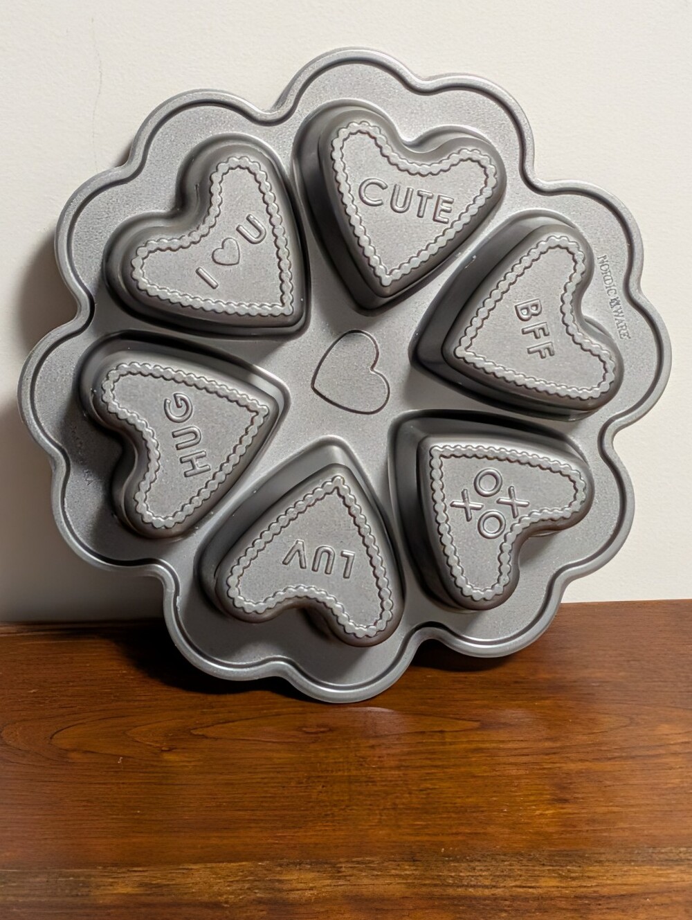 CONVERSATION HEARTS Nordic Ware Cakelet Baking Pan (Bath Bomb Mold)